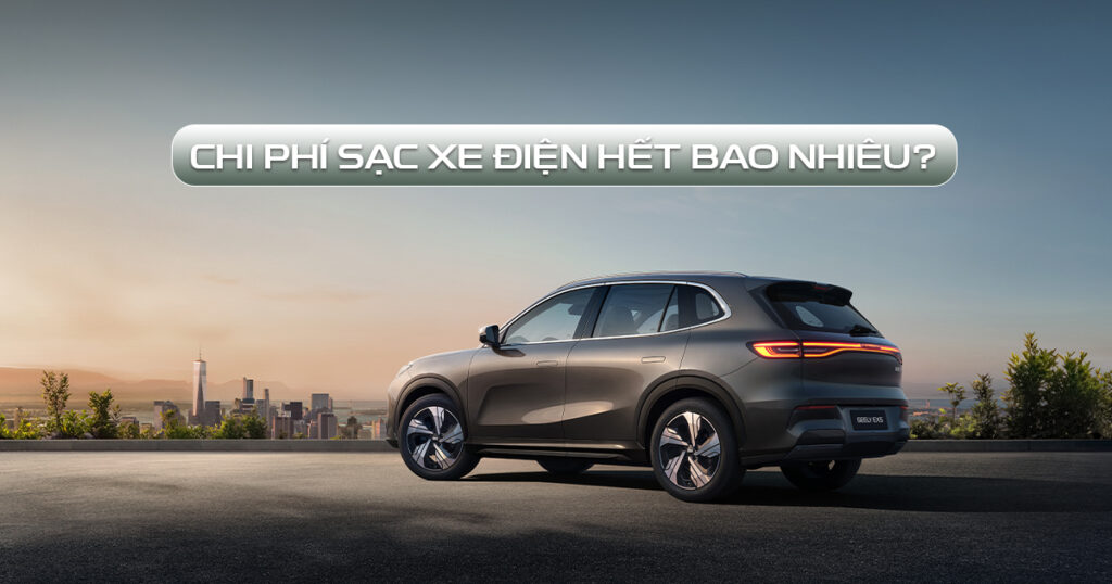 chi phí sạc xe điện